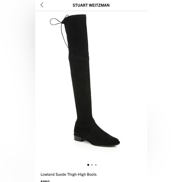 Stuart Weitzman Lowland Suede Thigh High Boots Size 6.5 - Picture 2 of 13